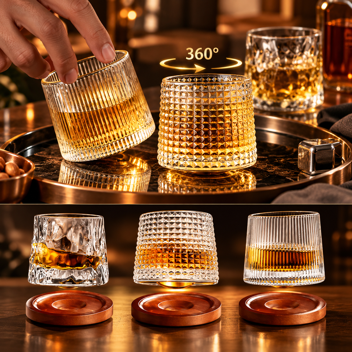 Jollysocks 360° Swivel Whiskey Glass